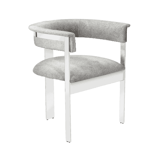 Darcy Hide Chair – Nickel